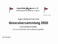 Absage GV2020