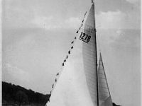 Ansegeln 1955  Johannes Dannenhfer hatte 1955 das einzige Kielboot im SCOH
